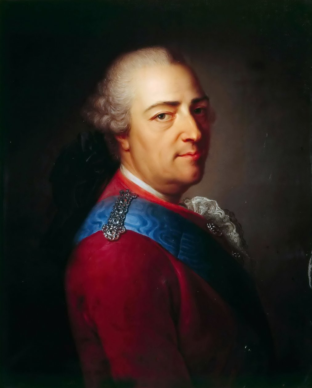 Portræt af kong Ludvig XV 1710-1774 af Armand Vincent de Montpetit