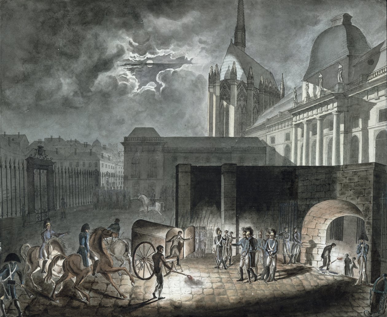 Overførsel af fanger til conciergeriet, 26. maj 1804 af Armand de Polignac
