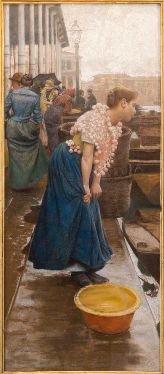 En venetiansk borger (tempera på papir) af Arnaldo Ferraguti