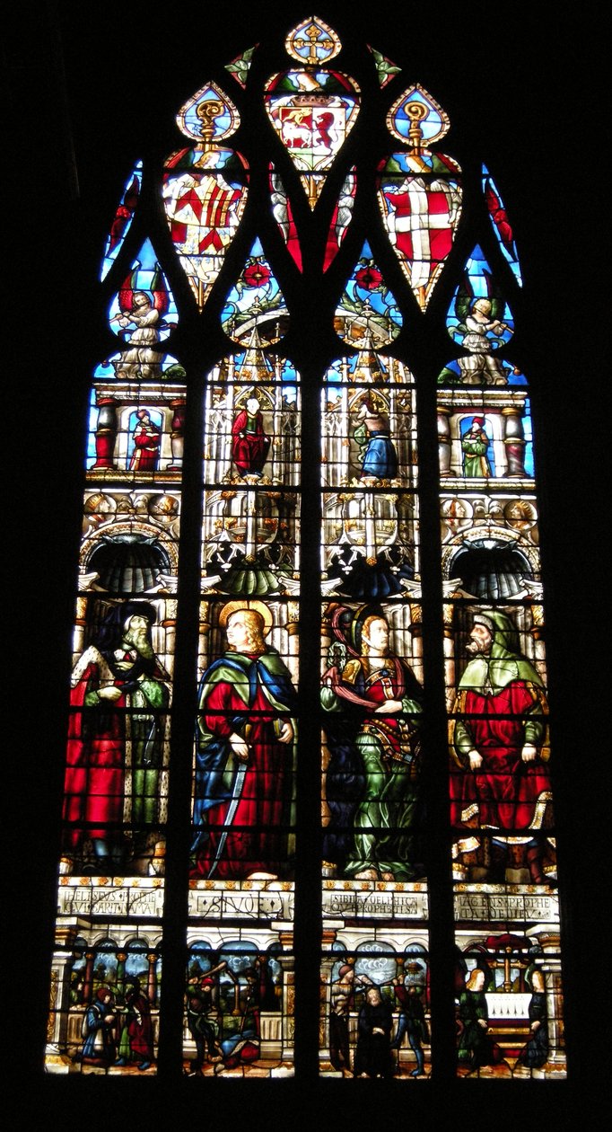 Vindue, 1507-13 (farvet glas) af Arnaud de Moles