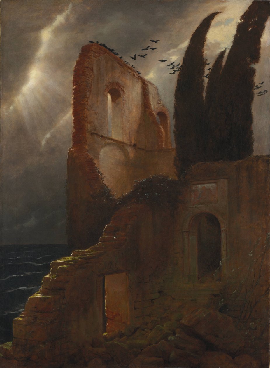 Ruin ved havet af Arnold Böcklin