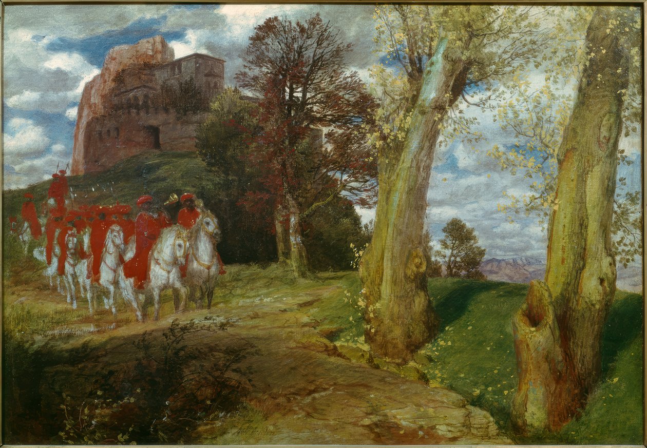 Rider ud af de mauriske ryttere af Arnold Böcklin