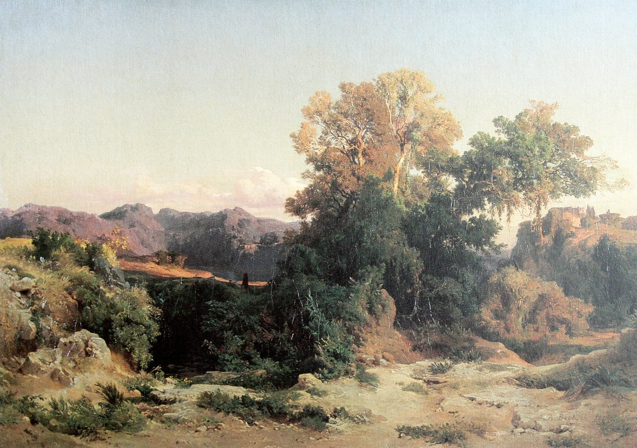 I de albanske bjerge af Arnold Böcklin