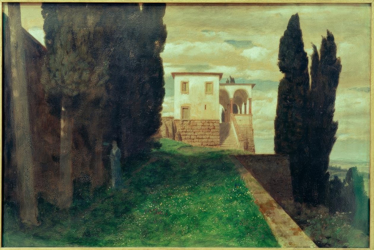 Italiensk villa i foråret af Arnold Böcklin