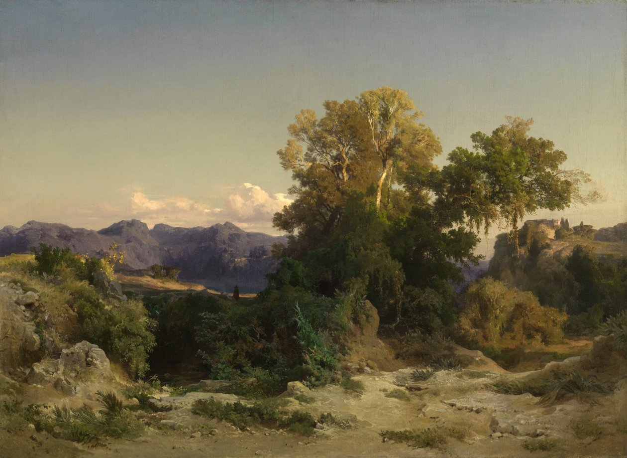 Landskab i den romerske Campagna af Arnold Böcklin