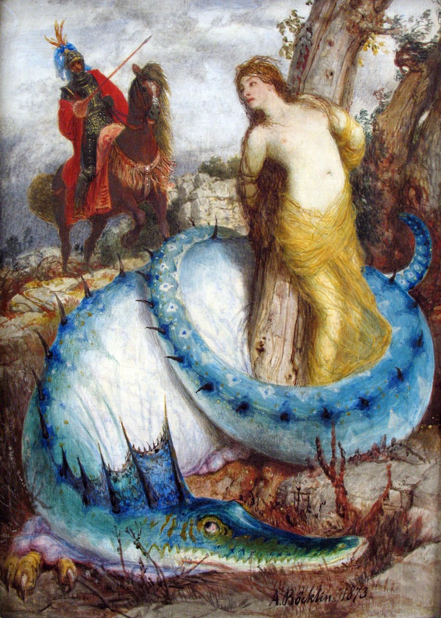 Ruggiero og Angelica af Arnold Böcklin