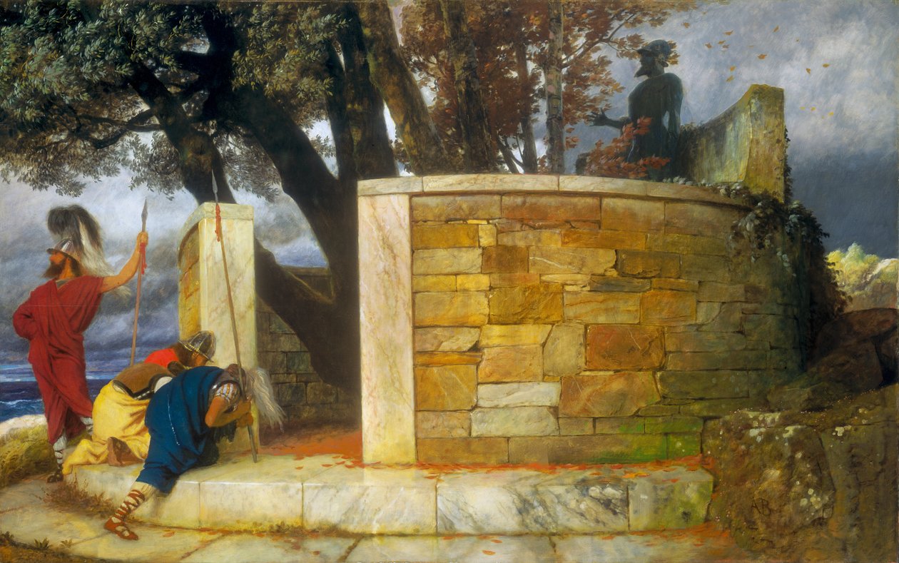 Hercules helligdom af Arnold Böcklin