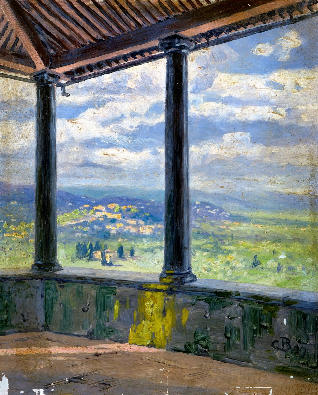 Toscansk landskab af Arnold Böcklin