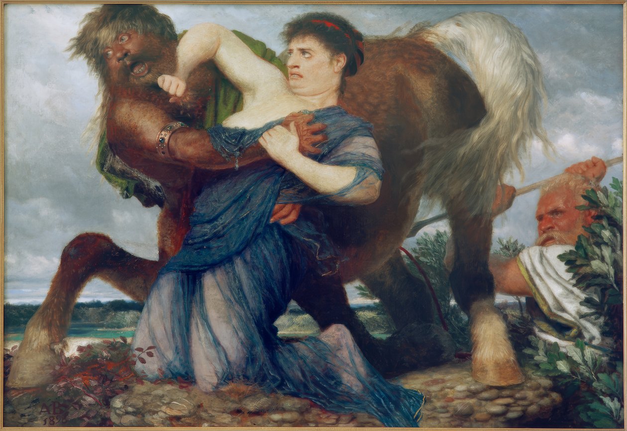 Deianira og Nessus af Arnold Böcklin