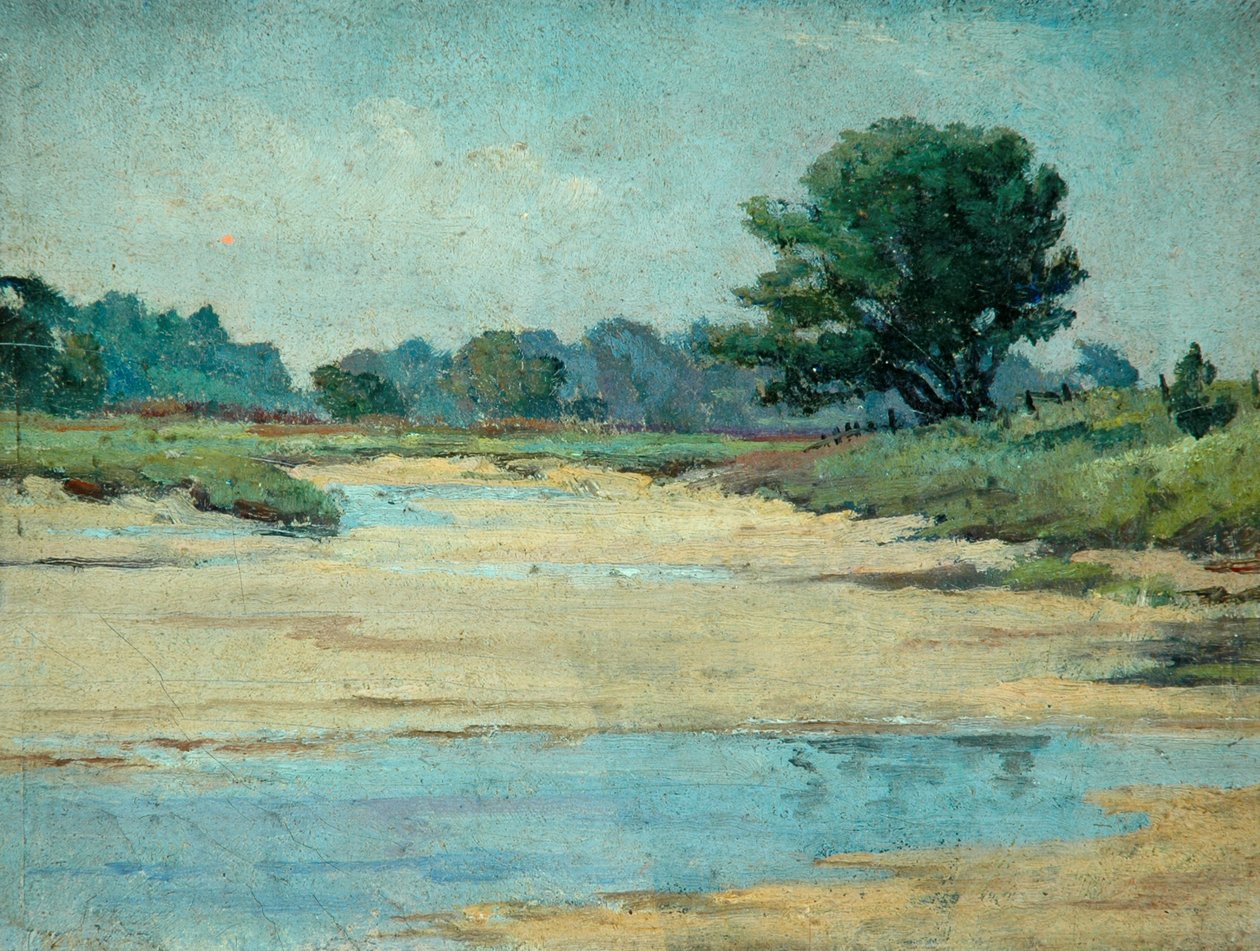 Walberswick (olie på ustrakt lærred) af Arnold Priestman