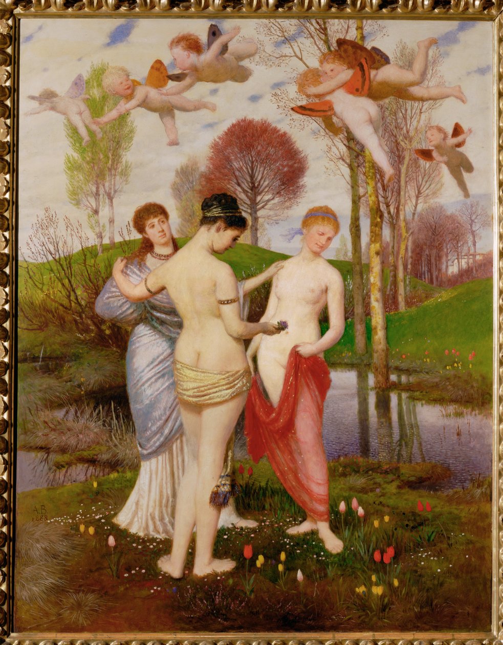Fruehlingshymnus - Hymne til foråret ... af Arnold Böcklin