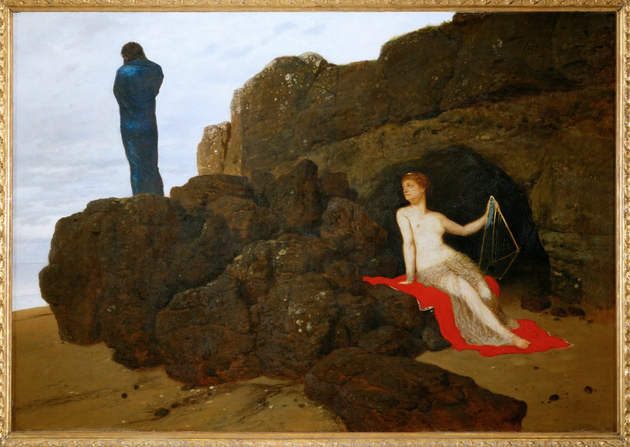 Odysseus og Kalypso - Odysseus og Kalypso ... af Arnold Böcklin