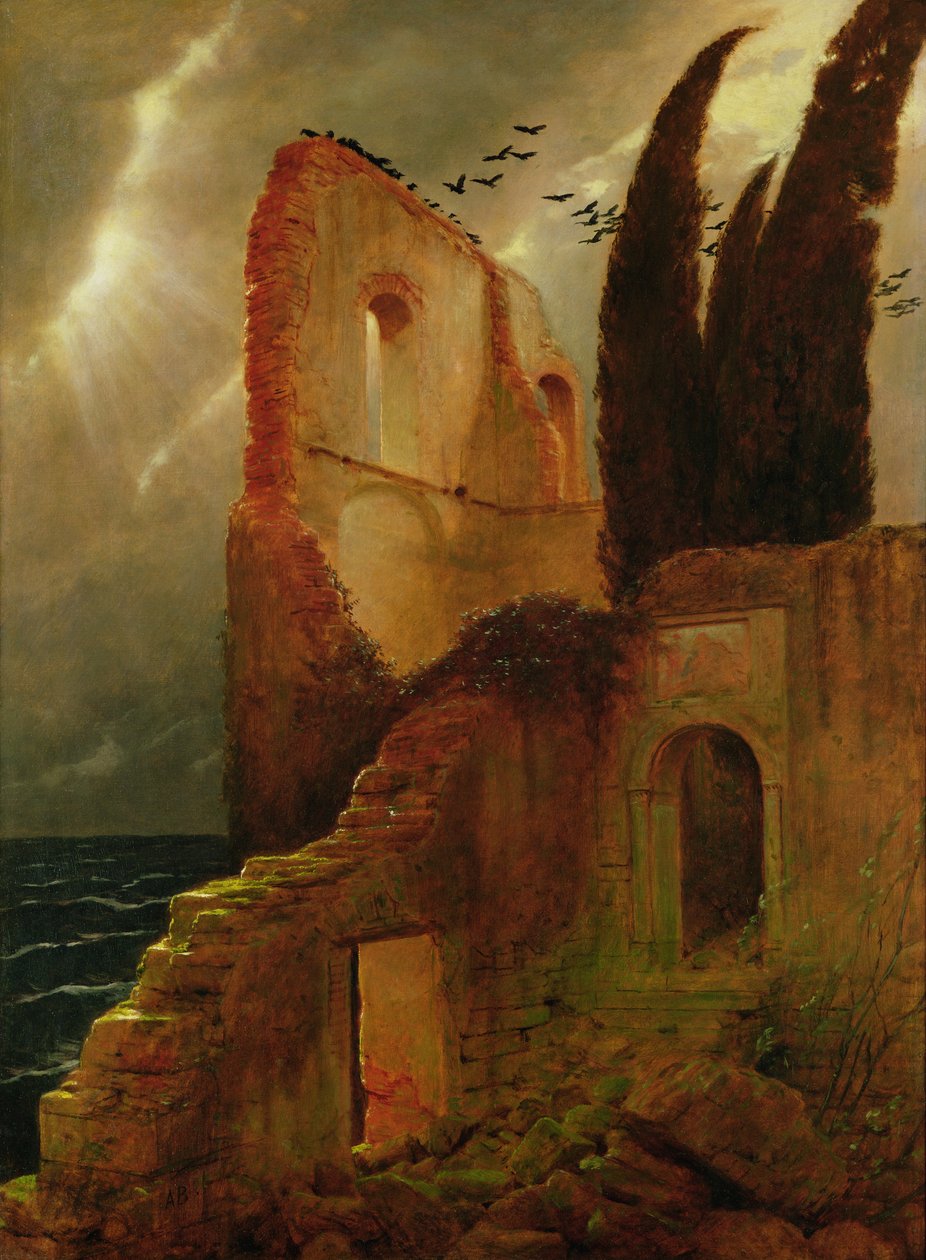 Ruin ved havet af Arnold Böcklin
