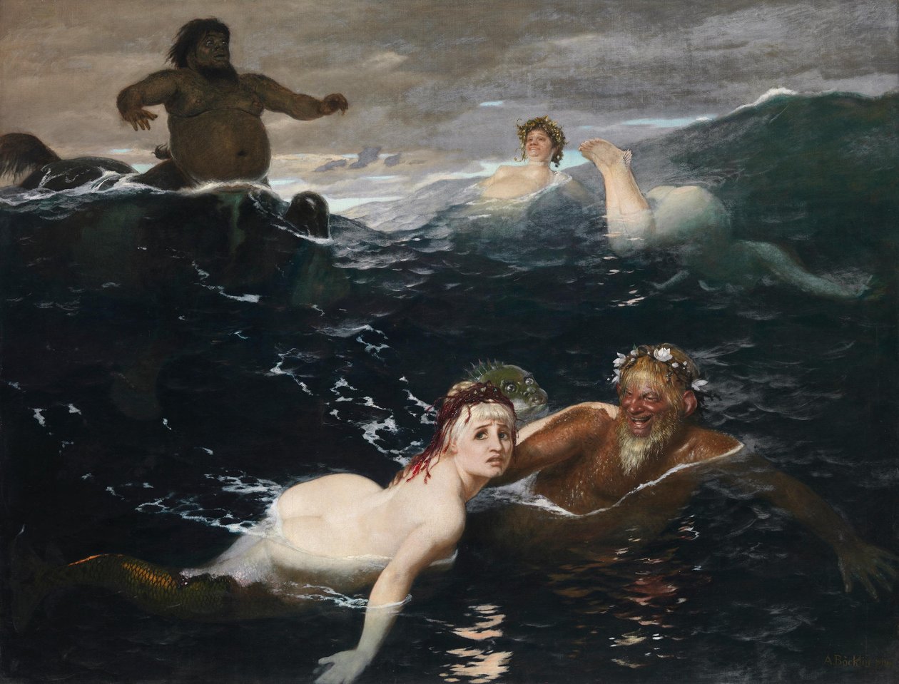 I bølgernes spil af Arnold Böcklin