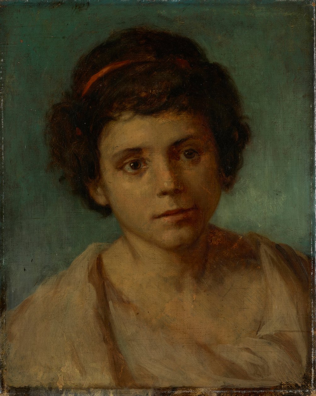 Ung mandshoved – Ifølge hr. Hanfstaengl og dr. Röthel er tilskrivningen ukorrekt, ukendt (München), 1800-tallet. af Arnold Böcklin
