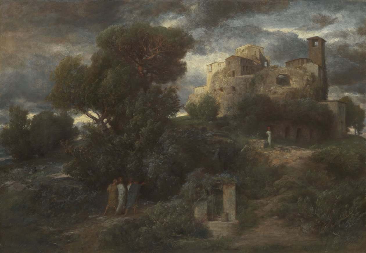 Vejen til Emmaus af Arnold Böcklin