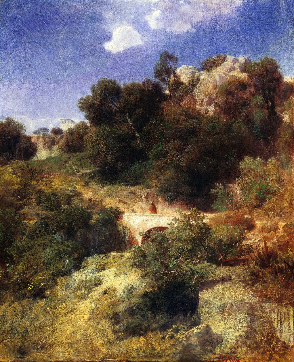 Romersk landskab af Arnold Böcklin