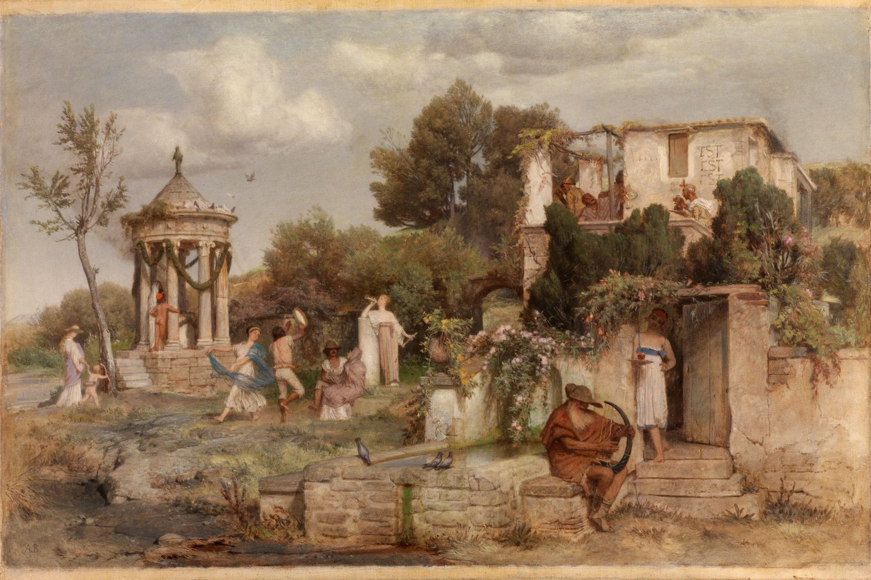 Romersk vinstue af Arnold Böcklin