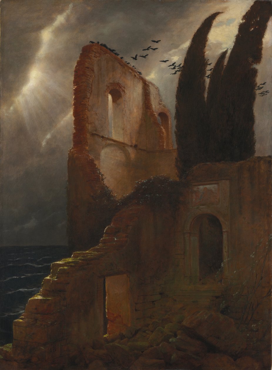 Ruin ved havet af Arnold Böcklin