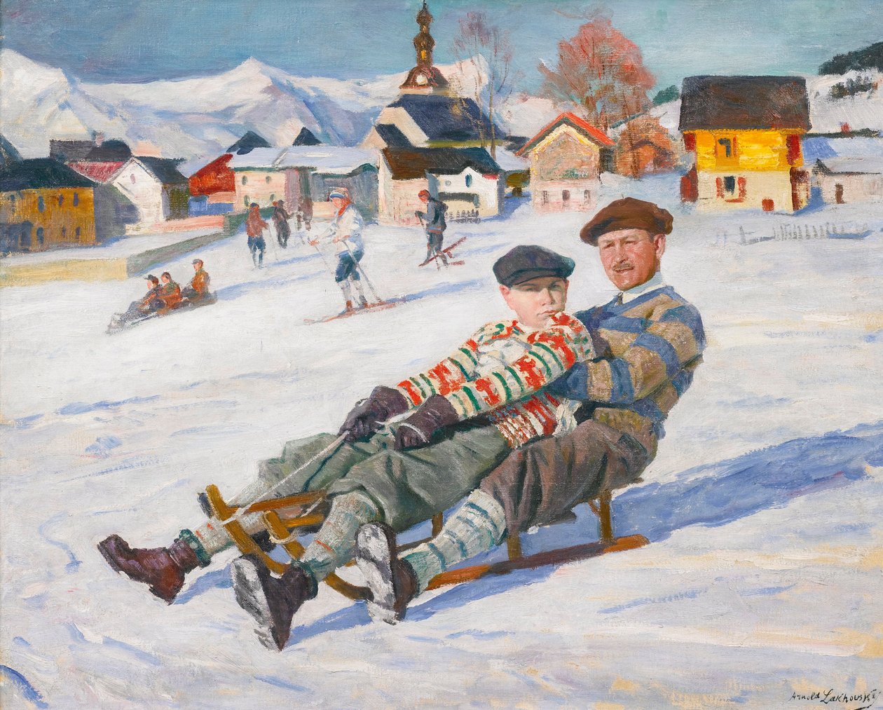 Carol II eller Charles II (1893-1953) Konge af Rumænien og Prins Michael (fremtidig Kong Mihai I, født 1921) - Carol II af Rumænien og Prins Michael af Rumænien af ​​Lakhovsky, Arnold Borisovich (1880-1937), Begyndelsen af ​​1930