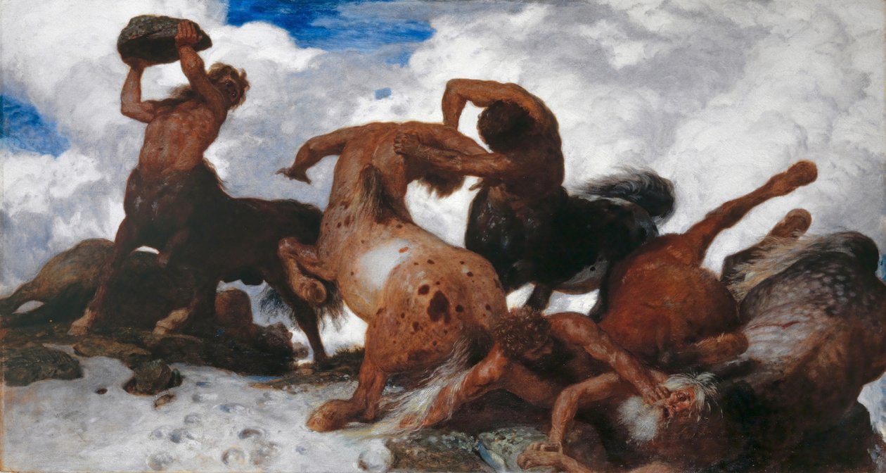 Slaget ved Kentaurerne, 1872-73 af Arnold Böcklin