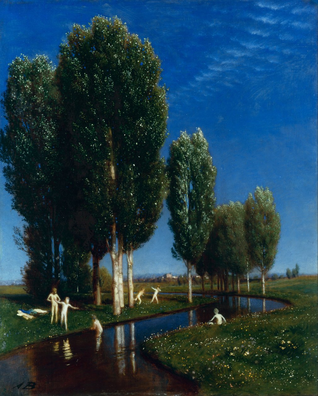 German:  Der Sommertag Summer day af Arnold Böcklin