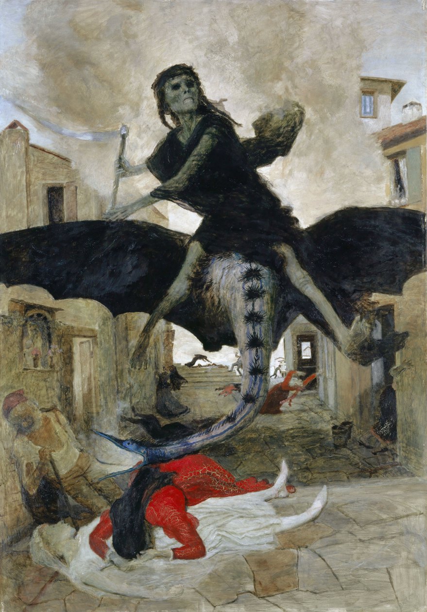 Tysk: Die Pest Pesten af Arnold Böcklin