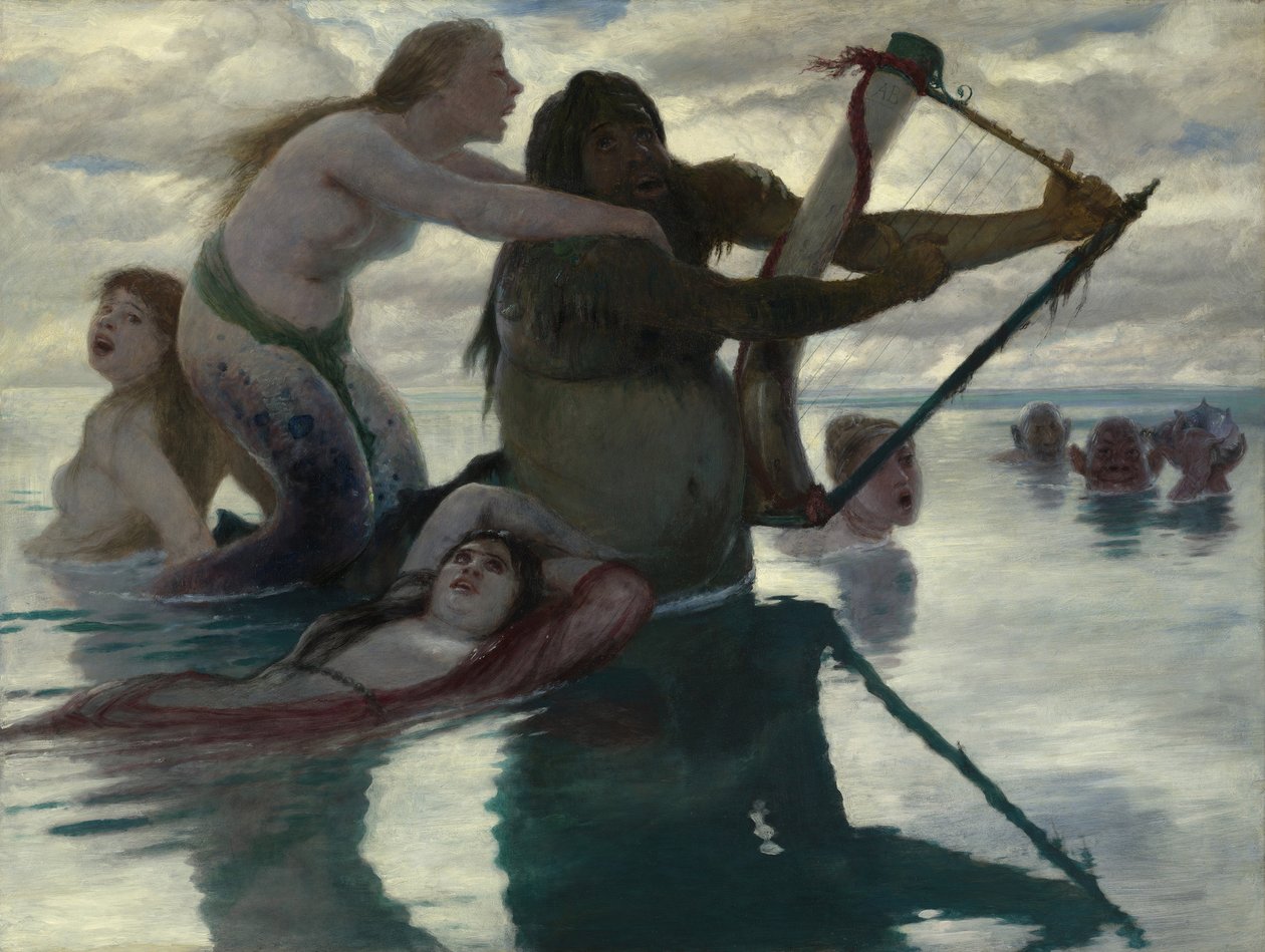 I havet, 1883 af Arnold Böcklin