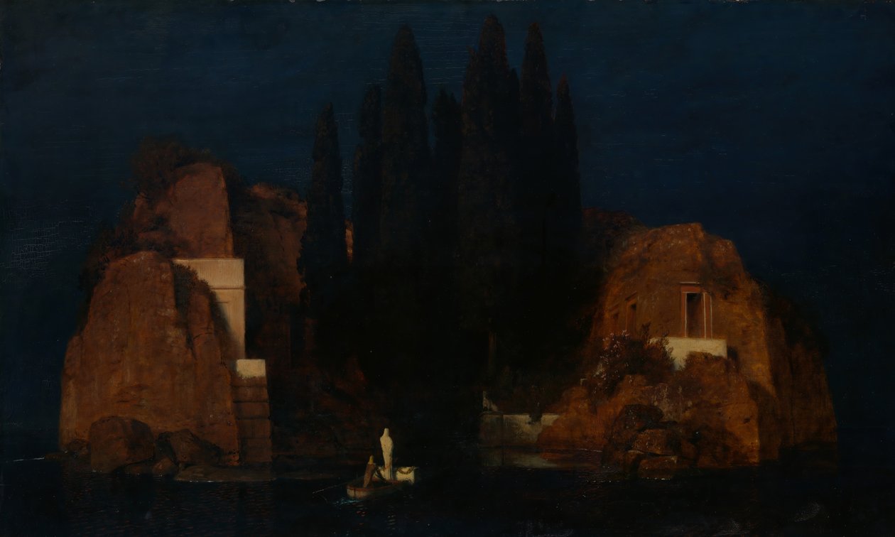 De dødes ø, 1880. af Arnold Böcklin