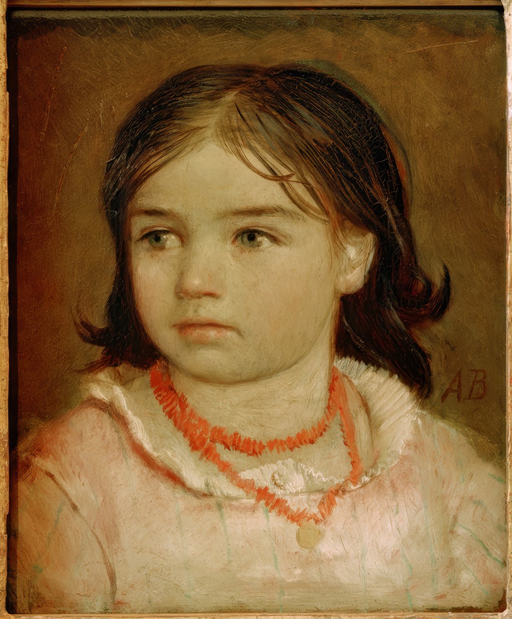 Børneportræt af datteren Lucia af Arnold Böcklin