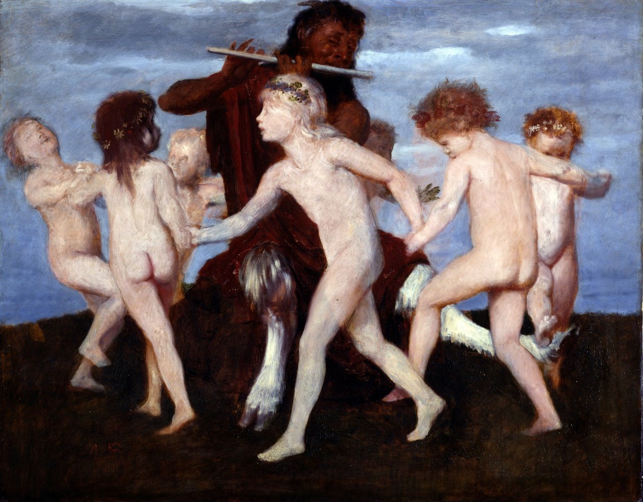 Pan-dans med børn af Arnold Böcklin