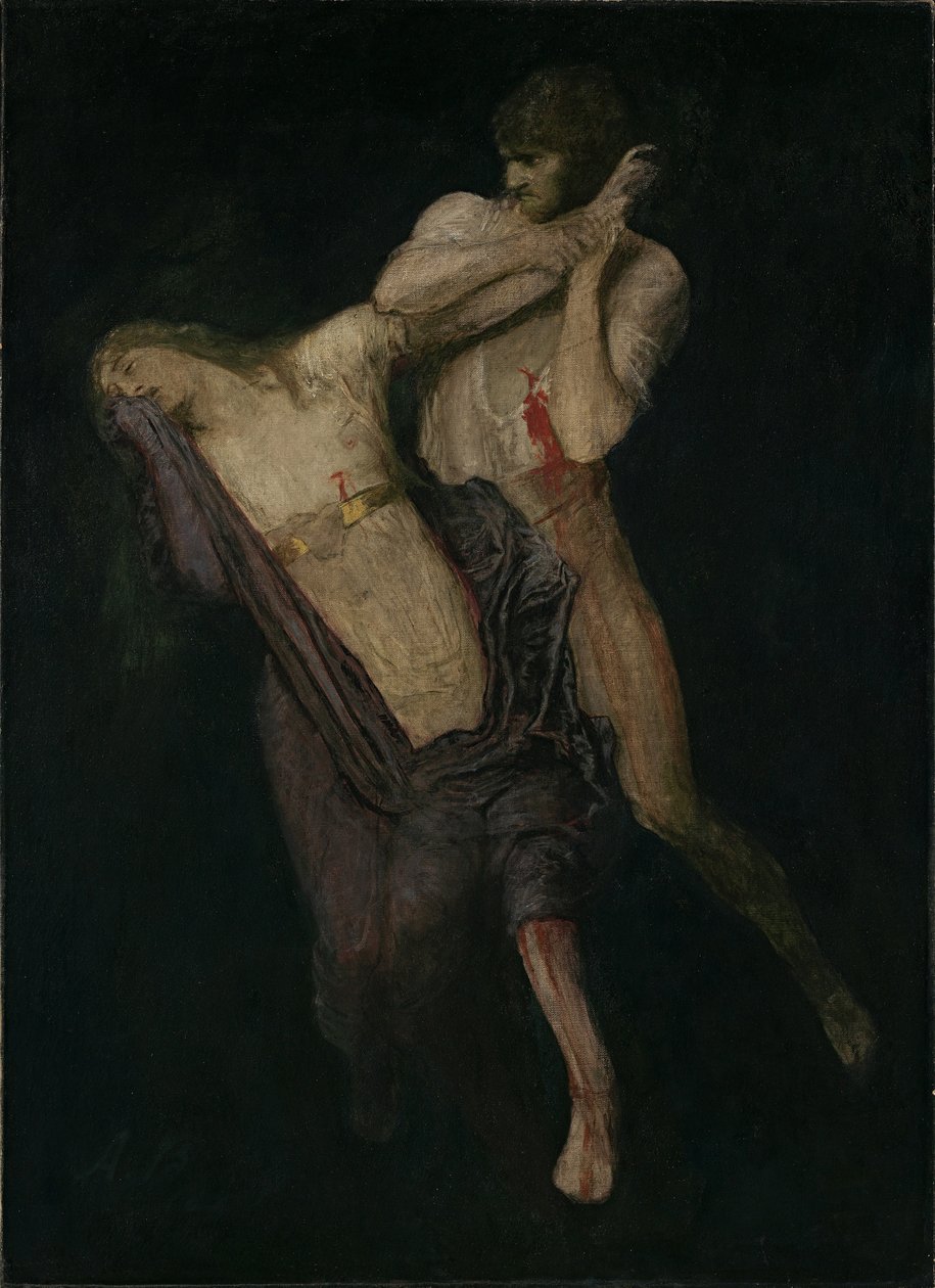 Paolo og Francesca, 1893. af Arnold Böcklin