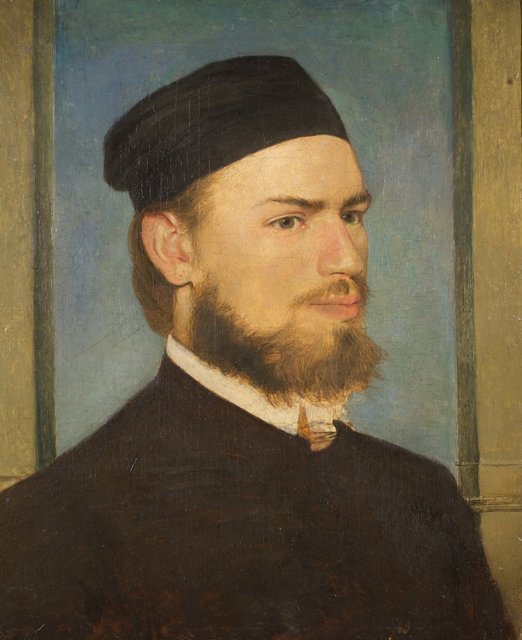 Portræt af maleren Franz von Lenbach, 1862. af Arnold Böcklin