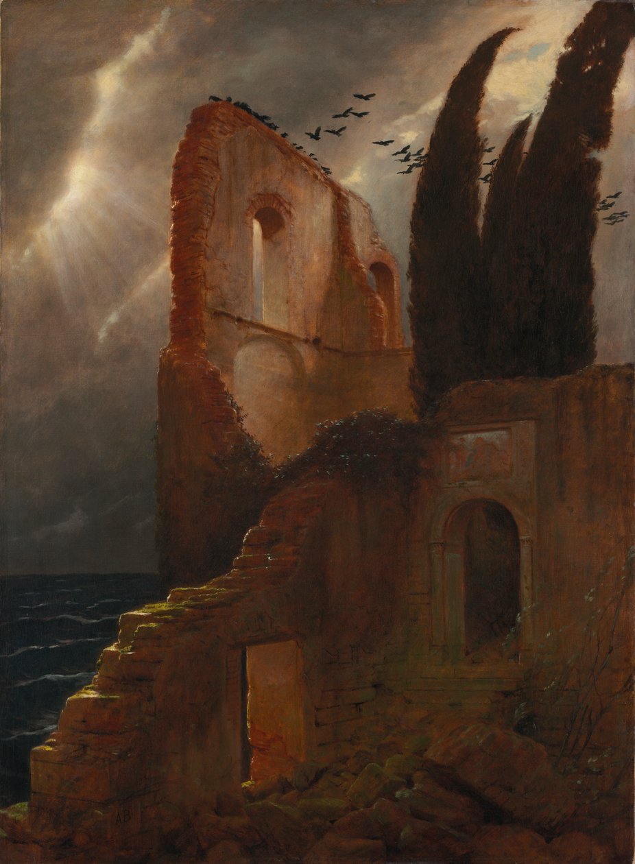 Ruin ved havet af Arnold Böcklin