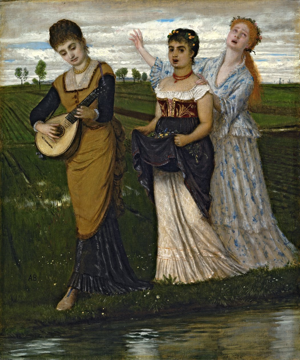 Forår (Sange of Spring) af Arnold Böcklin