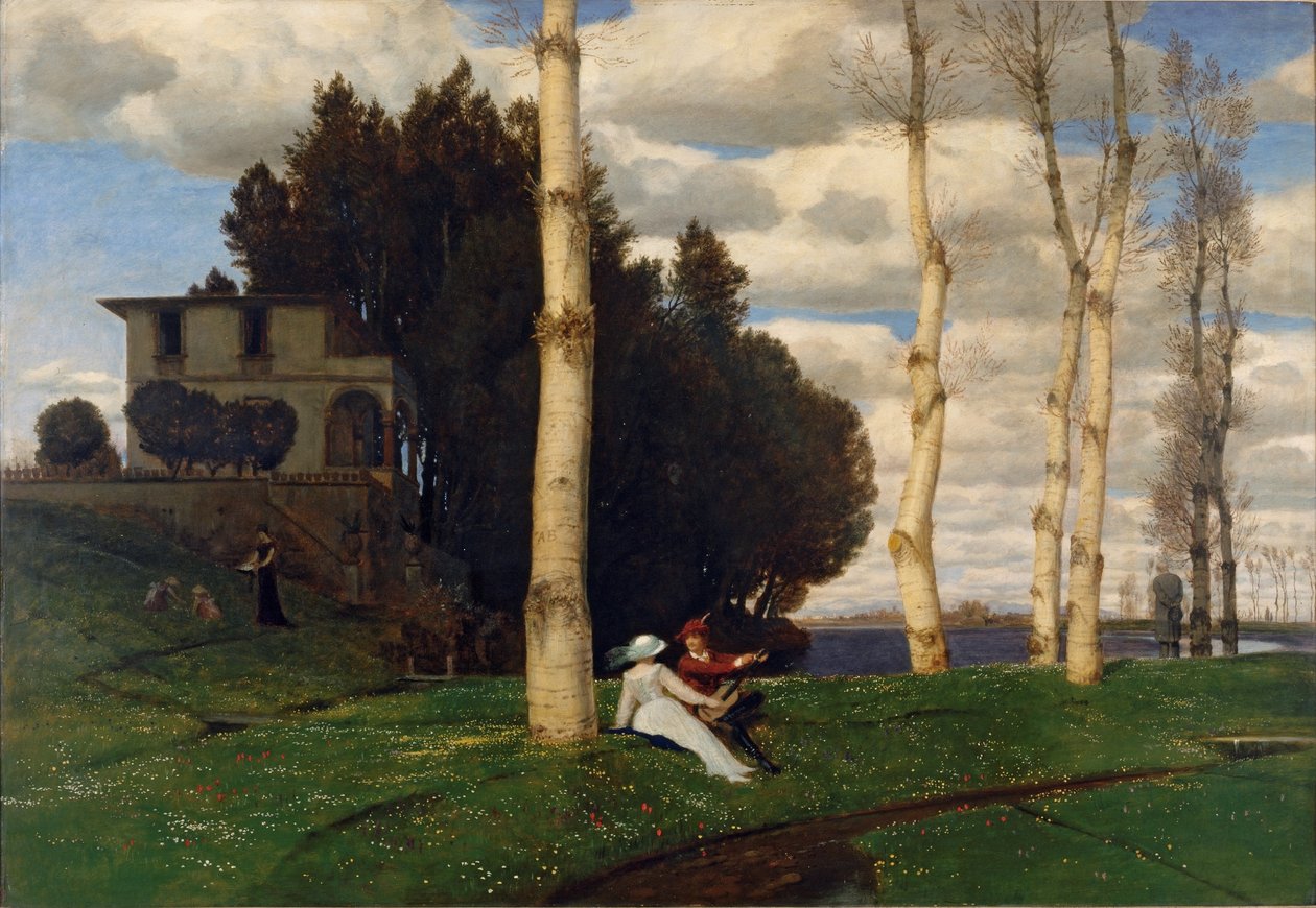 Forårsdag (De tre livsaldre) af Arnold Böcklin