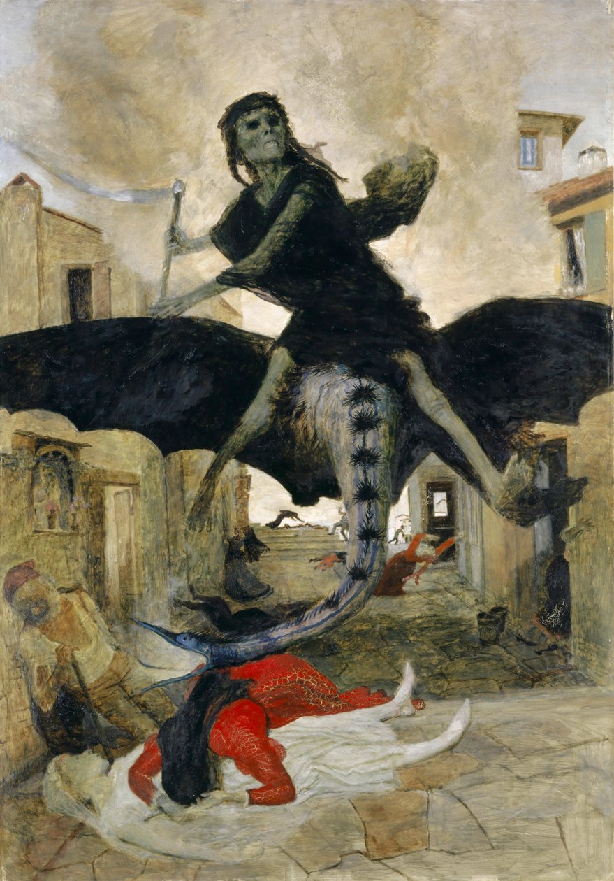 Pesten, 1898. af Arnold Böcklin