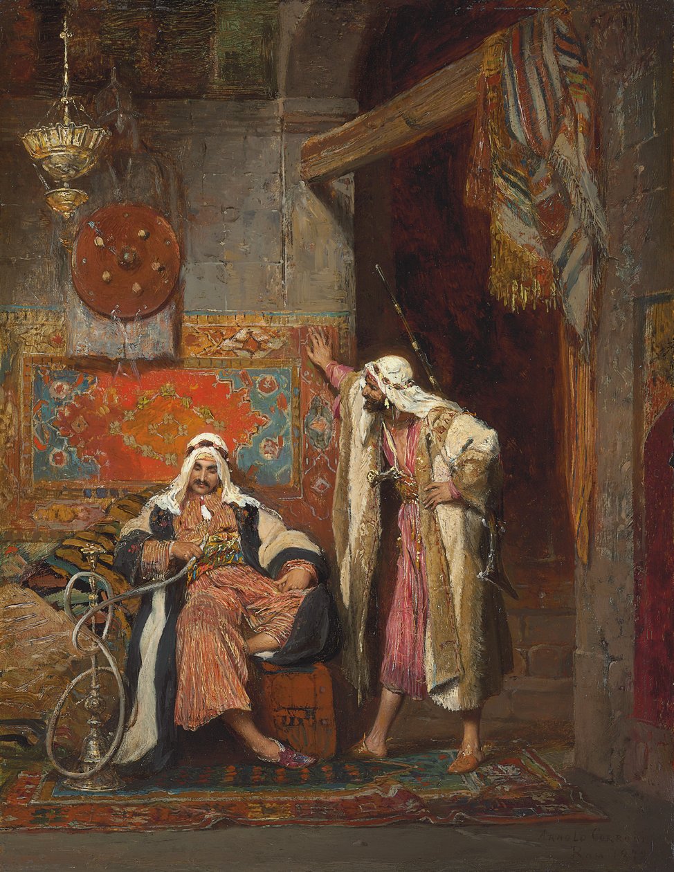 En ledig samtale, 1872 af Arnold Corrodi