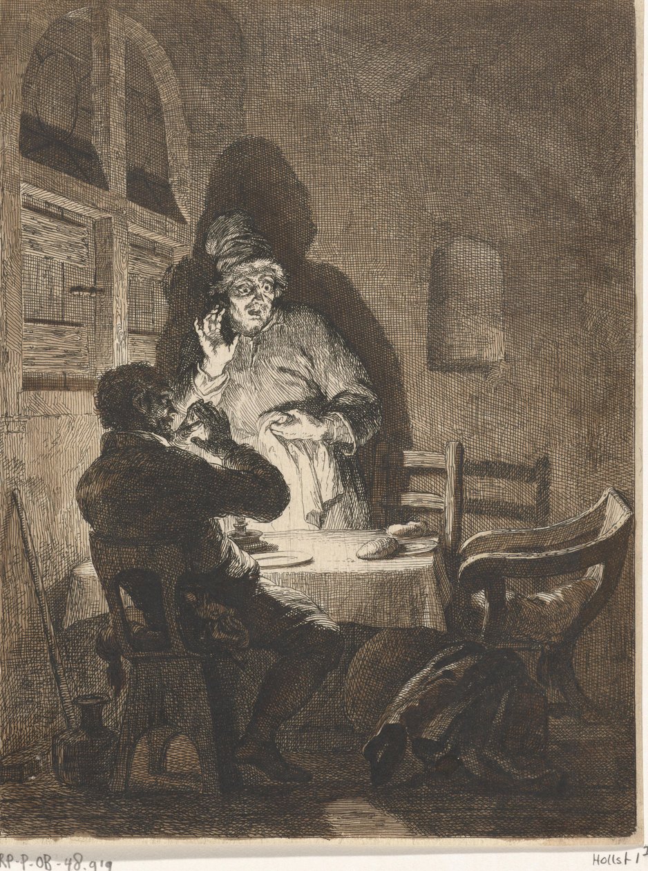 Måltid i Emmaus af Arnold Houbraken