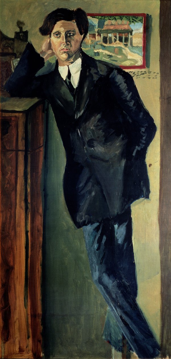 Portræt af Alban Berg (1885-1935) af Arnold Schönberg