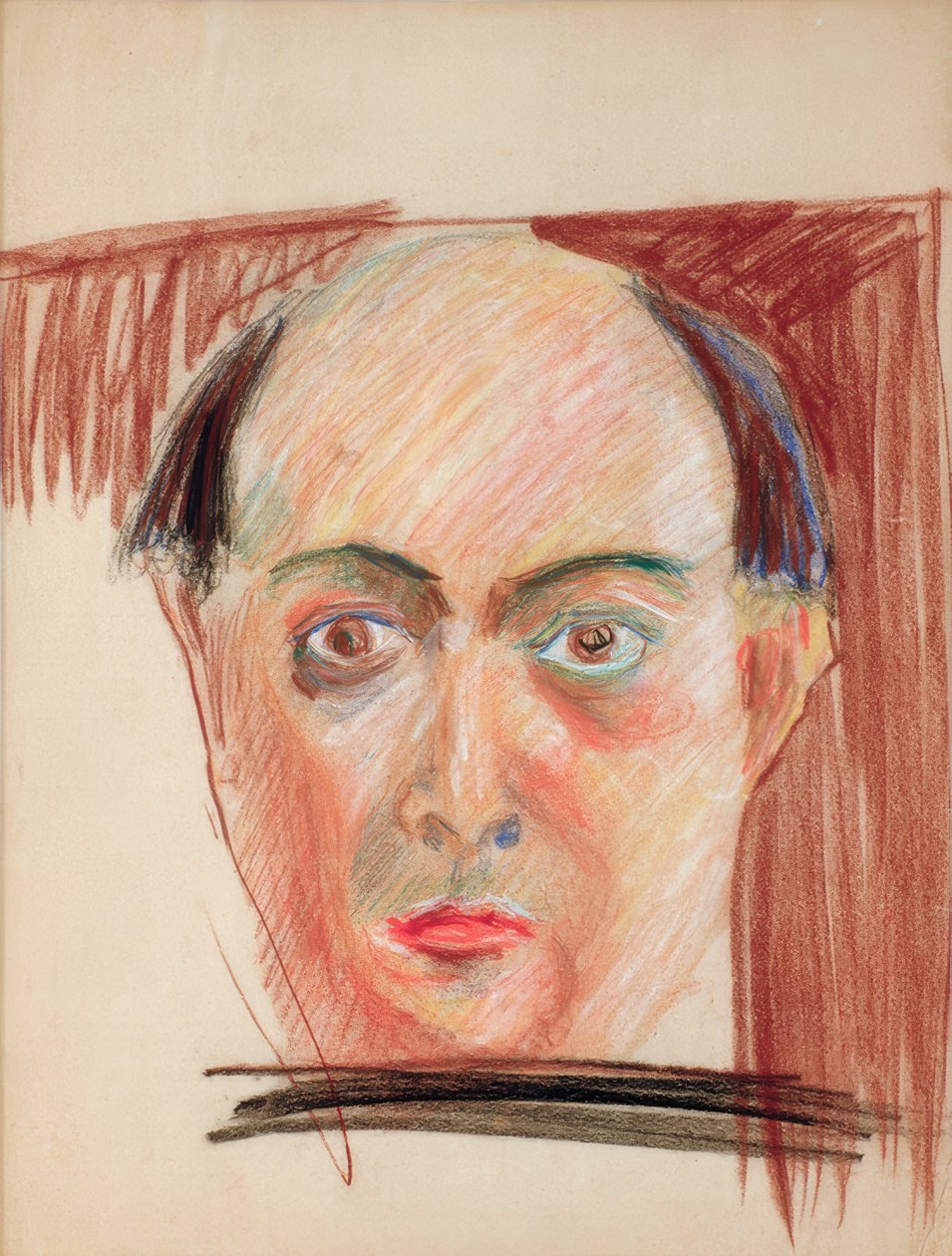 selvportræt af Arnold Schönberg