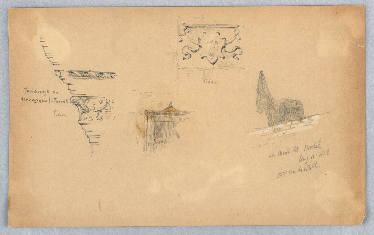 Arkitektoniske detaljer af Arnold William Brunner