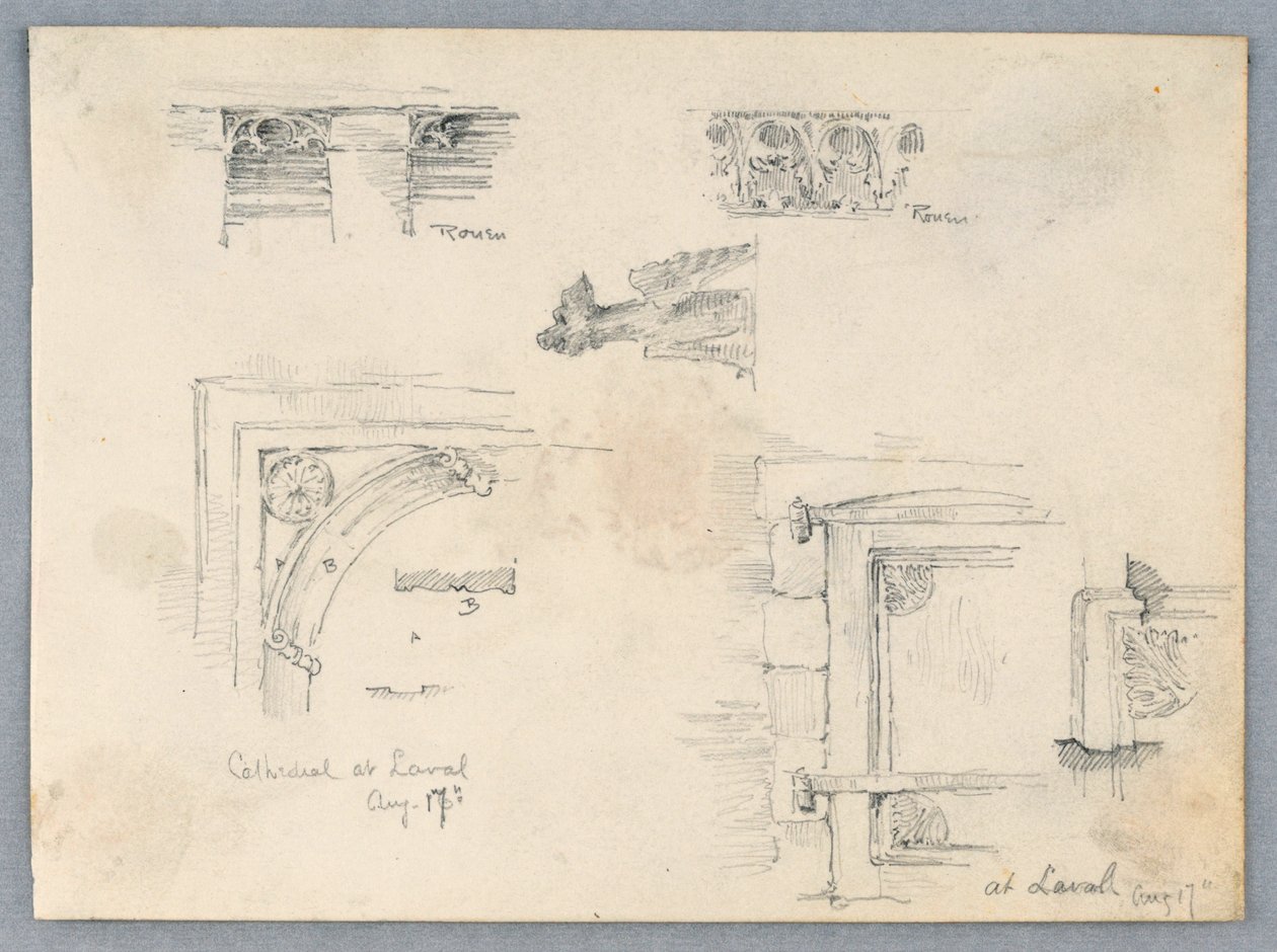 Arkitektoniske detaljer af Arnold William Brunner