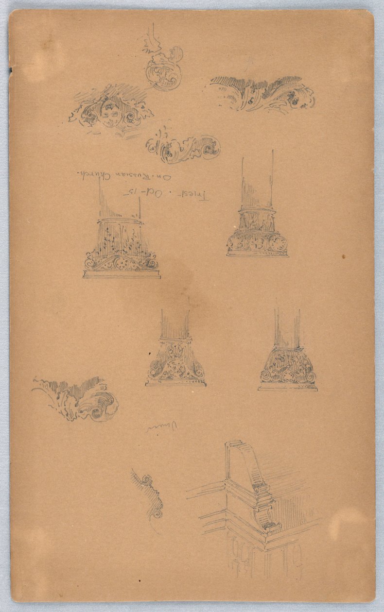 Arkitektoniske detaljer af Arnold William Brunner
