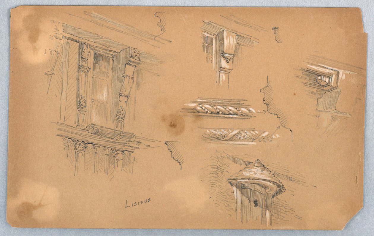 Arkitektoniske detaljer hos Lisieux af Arnold William Brunner