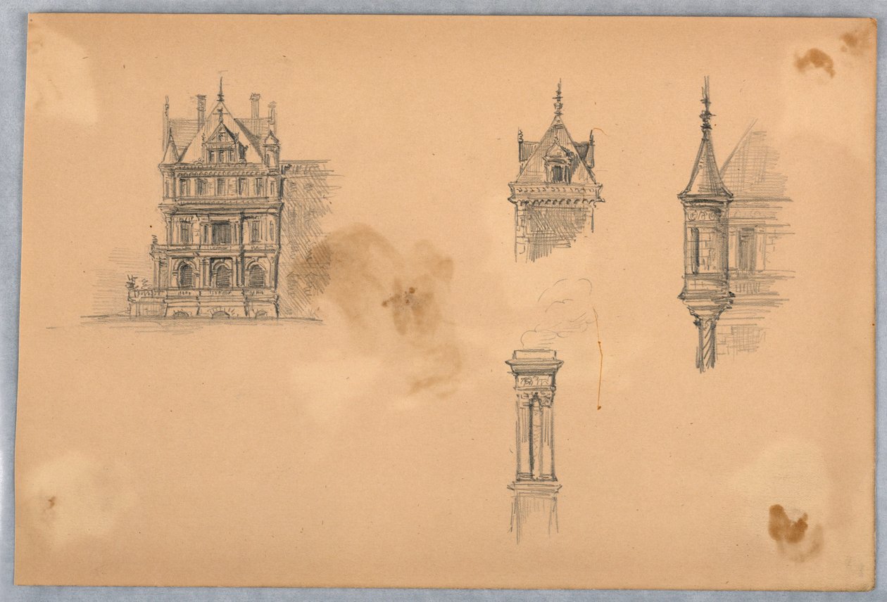 Arkitektstudier af Arnold William Brunner