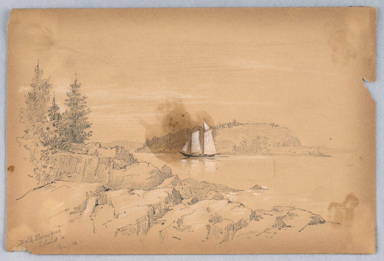 Skaldet Porcupine Island af Arnold William Brunner