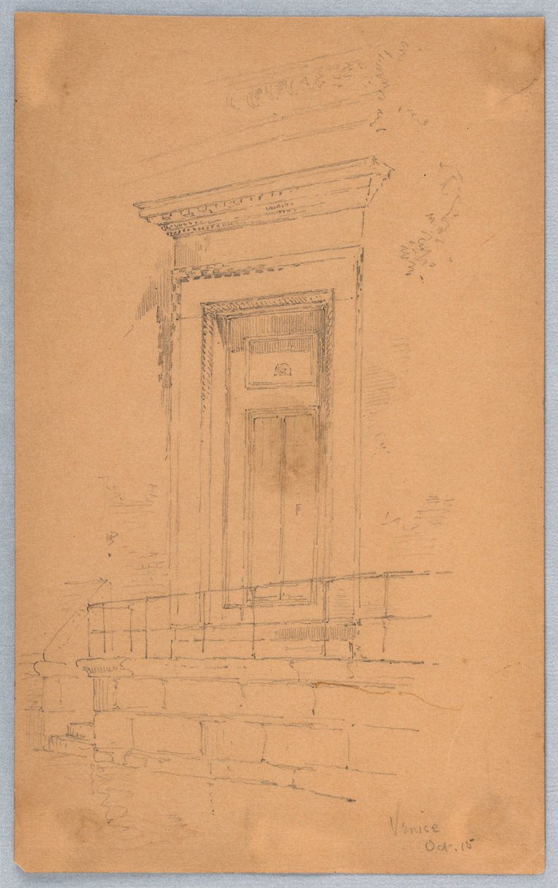 Døråbning - Venedig af Arnold William Brunner