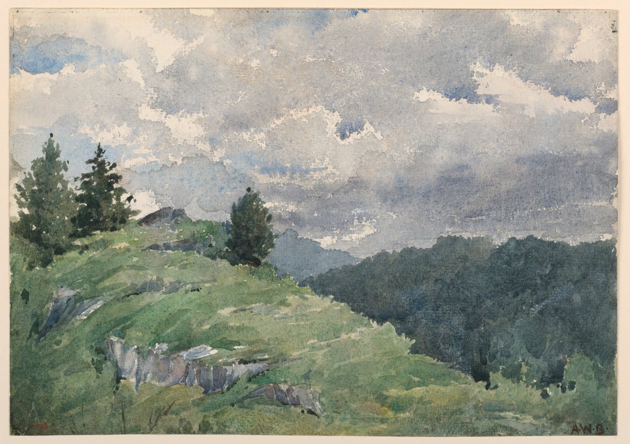 Landskab af Arnold William Brunner