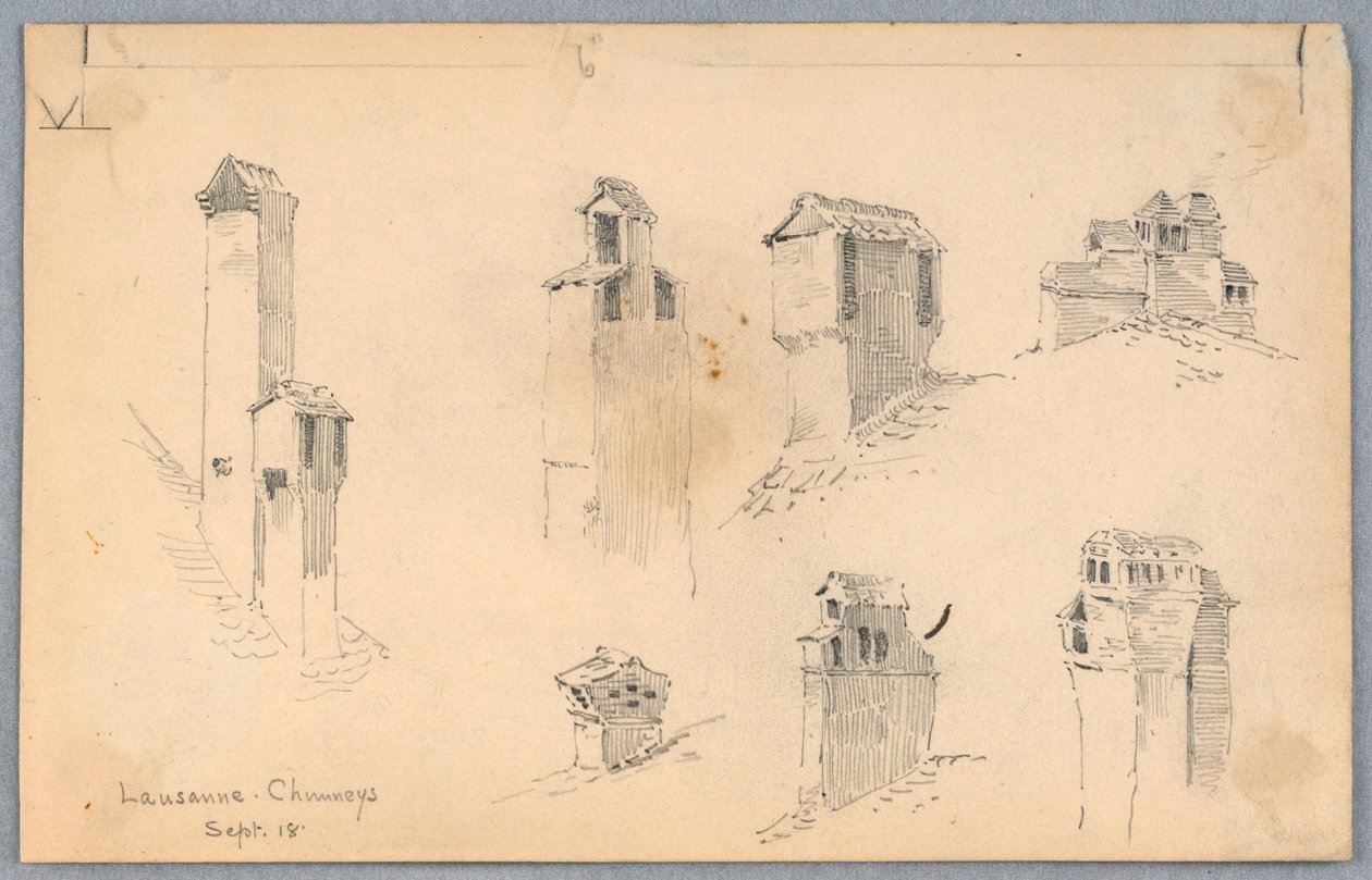 Lausanne skorstene af Arnold William Brunner